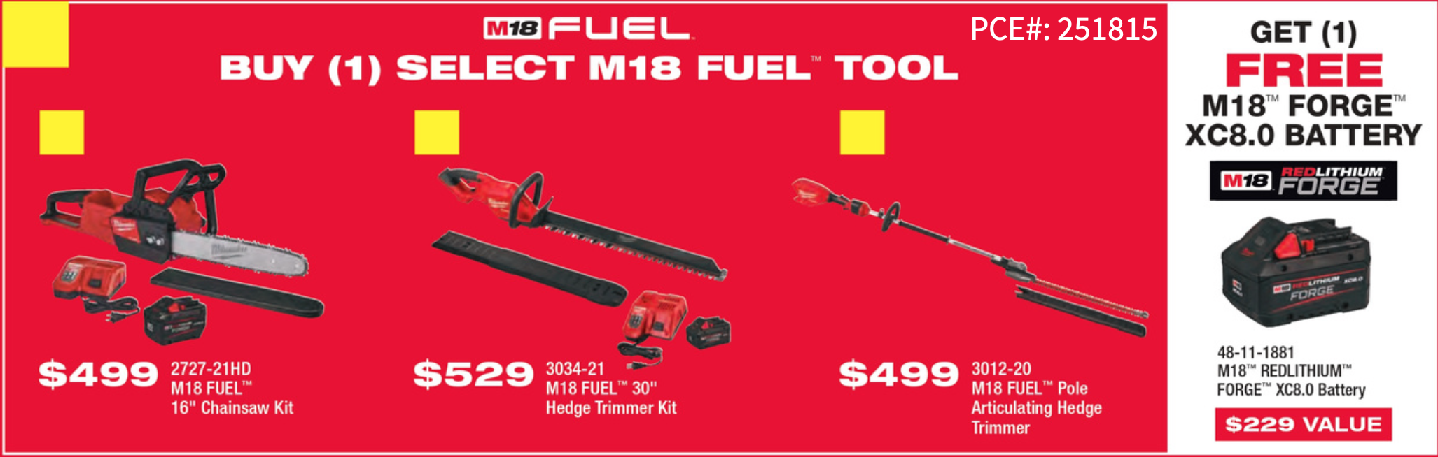 Milwaukee promo — Featured flyer